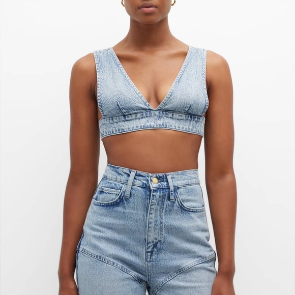 Triarchy NWT vista denim bra bralette top XS - Picture 1 of 4
